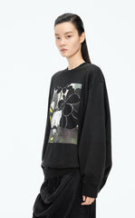 Sweatshirt / JNBY Oriental Print Cotton Pullover