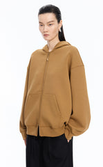 Sweatshirt / JNBY Oversized Cotton-Blend Zip-Up Hoodie