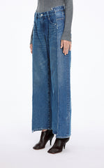 Pants / JNBY Contrast Panels Straight-Leg Jeans