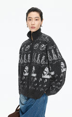 Sweater /(ESG)JNBY Icelandic Pattern Wool Blend Cardigan