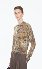Sweater / JNBY Hand-Painted Mohair Blend Cardigan