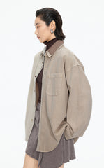 Jacket / JNBY Oversized Colorblock Denim Jacket