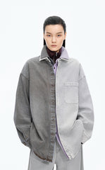 Jacket / JNBY Oversized Colorblock Denim Jacket