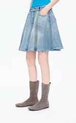 Skirt / JNBY A-Line Short Denim Skirt