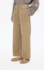 Pants / JNBY Wide-Leg Corduroy Drawstring Trousers