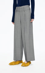 Pants / JNBY Straight-Leg Double-Waist Wool Trousers