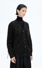 Sweater / (ESG)JNBY O-shape Fringe Wool-blend Long Cardigan