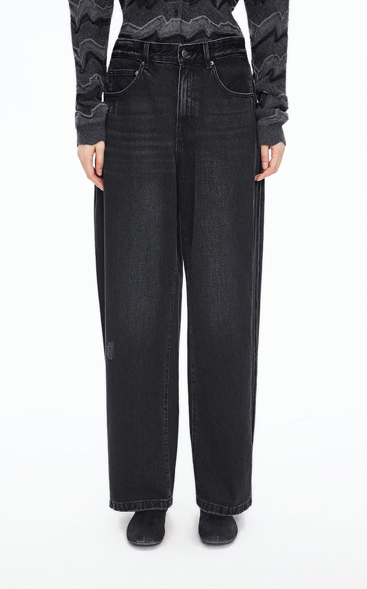 Pants / JNBY Relaxed Straight-Leg Long Jeans