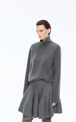 Sweater / JNBY Half-Zip Wool-Cashmere Blend Pullover