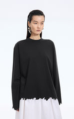 T-Shirt / JNBY Cut-Out Floral Long-Sleeve Tee