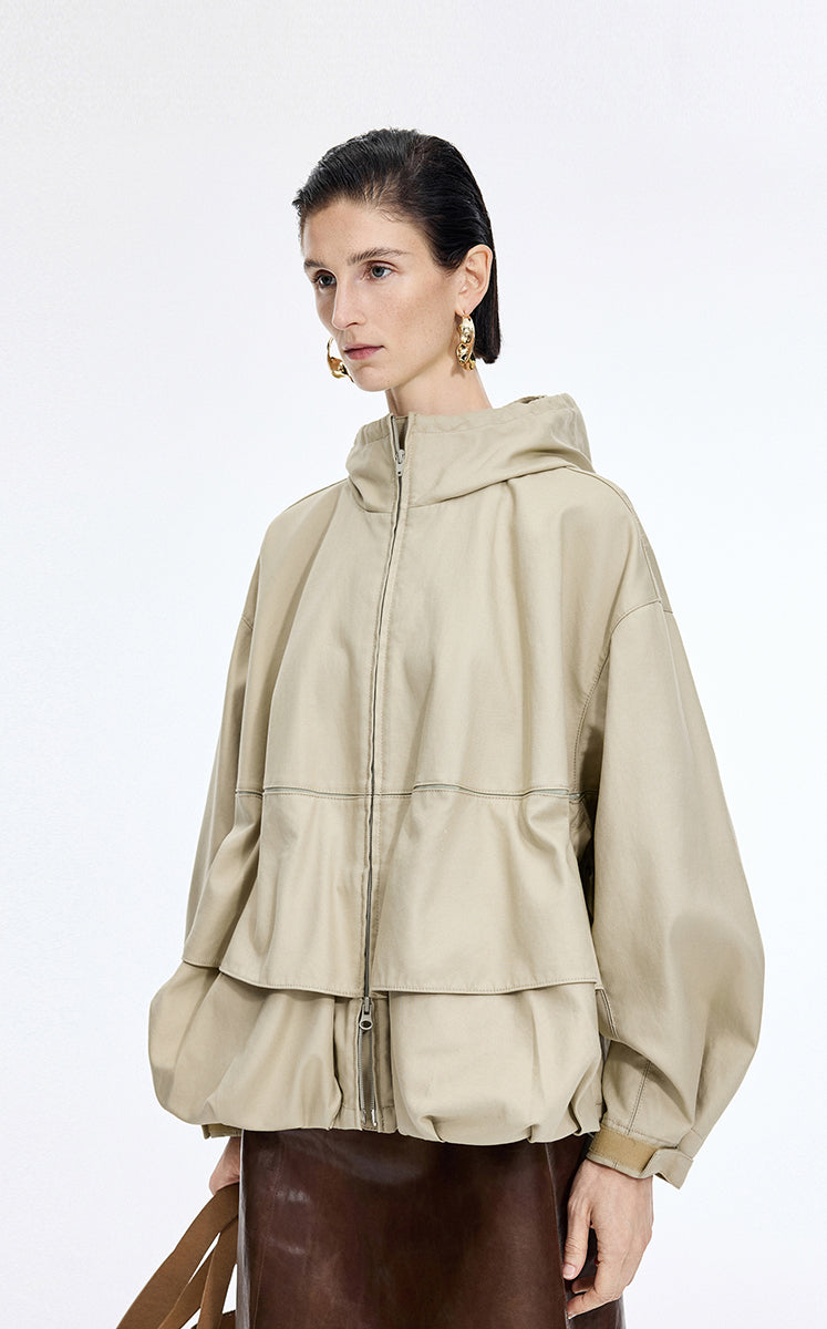 Jacket / JNBY Retro Oversized Fit Cotton Jacket