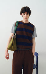 Bag / JNBYHOME Cotton Canvas Two-Tone Tote