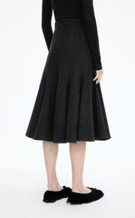 Skirt / JNBY S-Line Wool Mid-Length Skirt