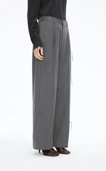 Pants / JNBY  Ruched Waist  Fringe Wide-Leg Pants