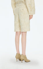 Pants / JNBY Textured Jacquard Mid-Length Pants