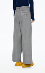 Pants / JNBY Straight-Leg Double-Waist Wool Trousers