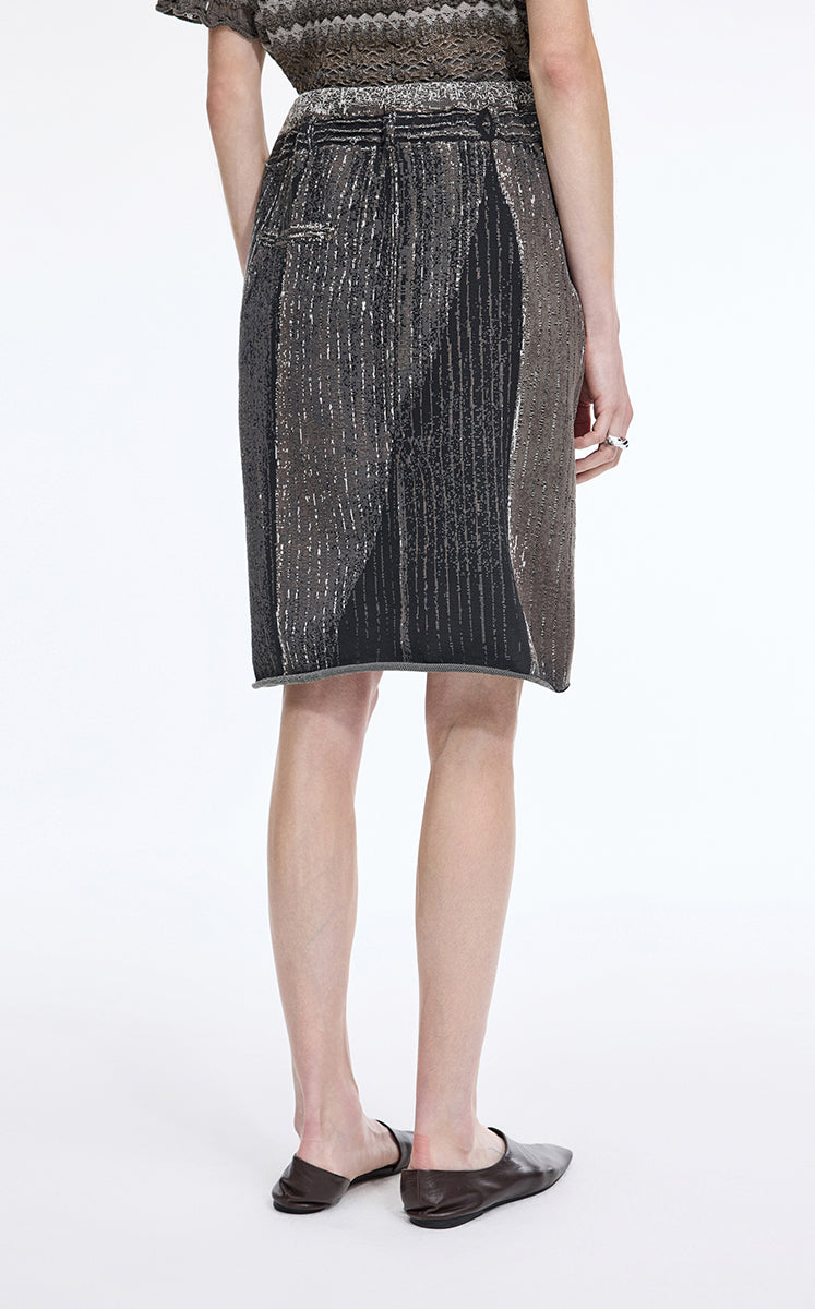 Skirt / JNBY Mid-Length Stretch Waist Skirt