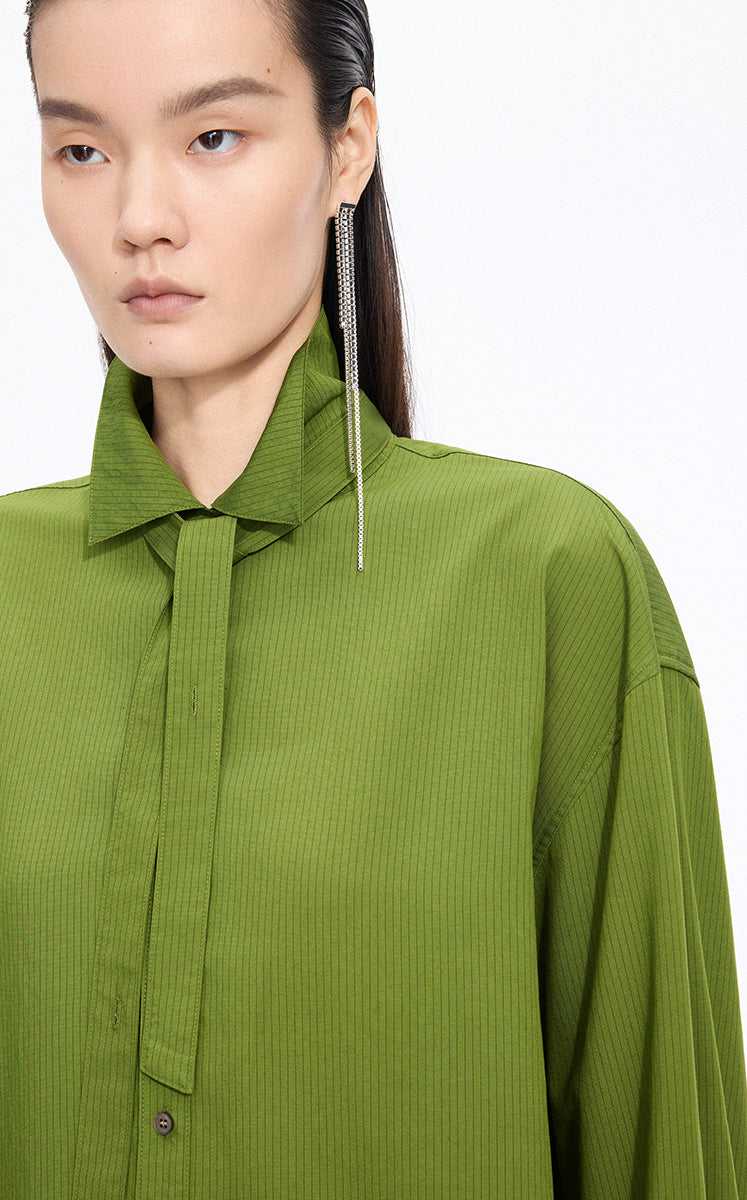 Shirt / JNBY Textured Oversized Long Sleeve Shirt