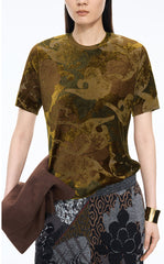 T-Shirt / JNBY Floral Vase Slim Fit T-Shirt