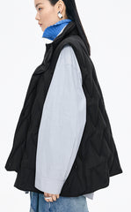 Down Vest / JNBY Oversized Wavy Quilted Down Vest
