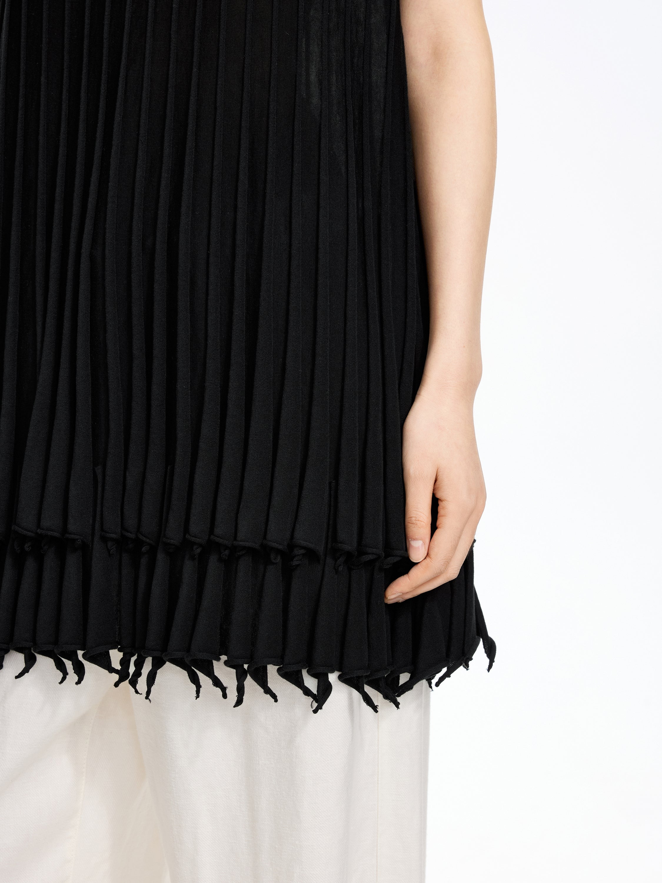 Tank Top / JNBY Textured Cotton Knit Tank