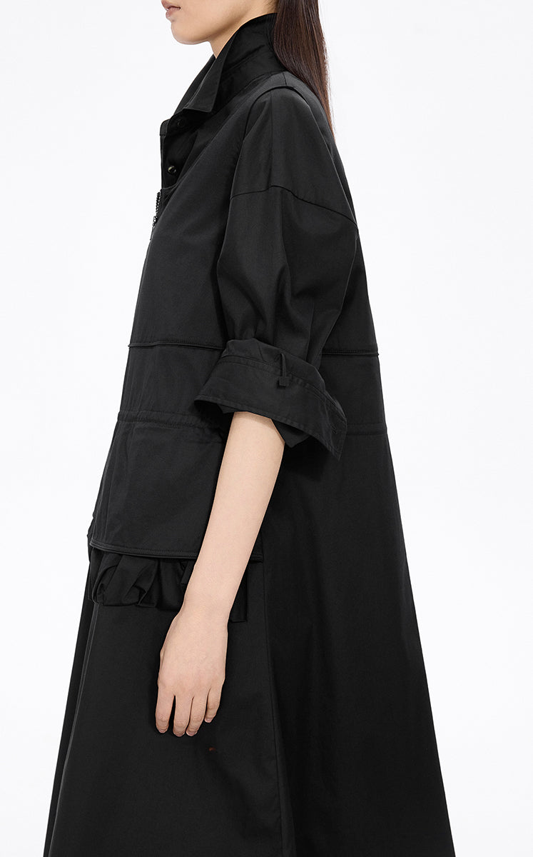 Dress / JNBY Cotton Blend A-Line Sleeveless Dress