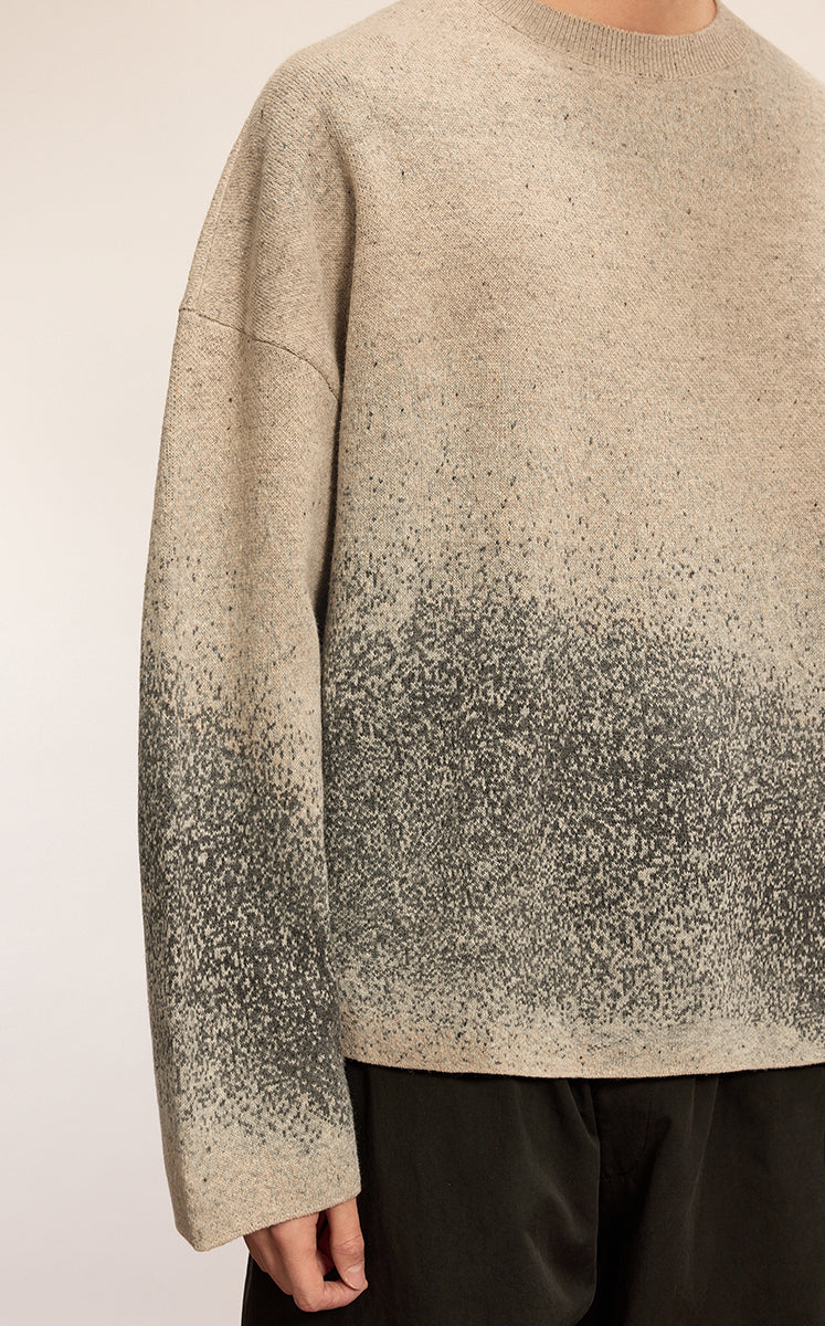 Sweater / CROQUIS Ink Gradient Oversized Wool Sweater