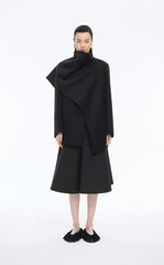 Skirt / JNBY A-Line Wool-Blend Midi Skirt