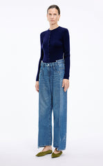 Pants / JNBY Contrast Panels Straight-Leg Jeans