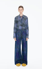 Shirt / JNBY Silk Botanical Print Shirt