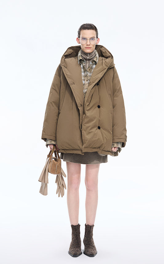 Jacket / JNBY Oversized Plaid Flocked Jacket