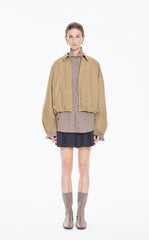 Jacket / JNBY Oversized Cotton Cropped Jacket