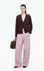 Pants / JNBY Pink Cargo Extra-Long Jeans