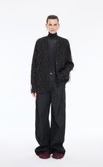 Sweater / (ESG)JNBY O-shape Fringe Wool-blend Long Cardigan