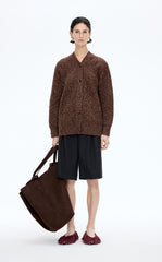 Sweater / (ESG)JNBY O-shape Fringe Wool-blend Long Cardigan