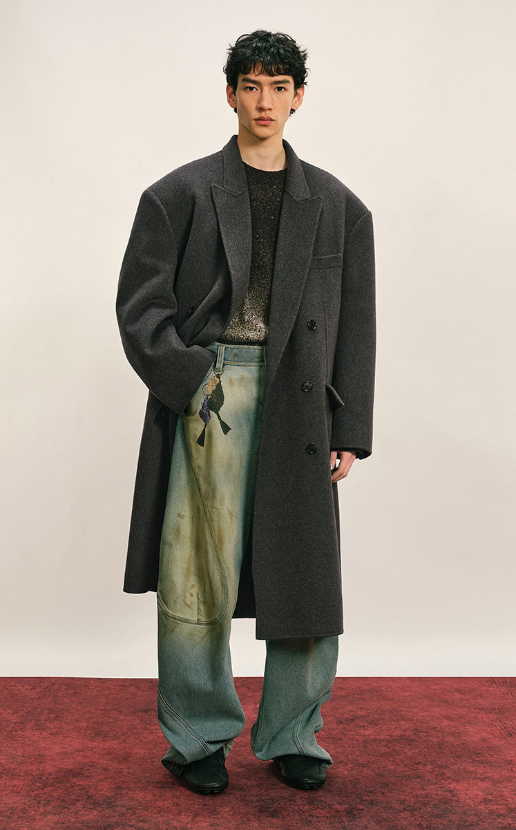 Sweater / CROQUIS Ink Gradient Oversized Wool Sweater