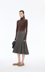 Skirt / JNBY S-Line Wool Mid-Length Skirt