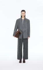 Pants / JNBY  Ruched Waist  Fringe Wide-Leg Pants