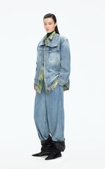 Jacket / JNBY Oversized Asymmetric Cut Denim Jacket