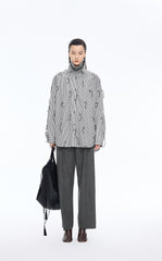 Pants / JNBY  Ruched Waist  Fringe Wide-Leg Pants