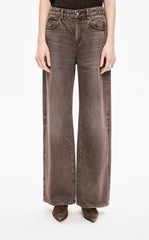 Pants / JNBY Wide-Leg Cuffed Full-Length Jeans