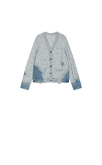 Sweater / JNBY  O-Shape Knitted Denim Panel Cardigan