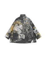 Coat / JNBY A-Line Jacquard Wool Blend Jacket