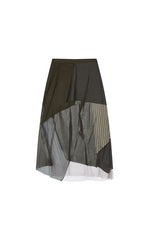 Skirt / JNBY A-Line Innovative Fabric Patchwork Skirt