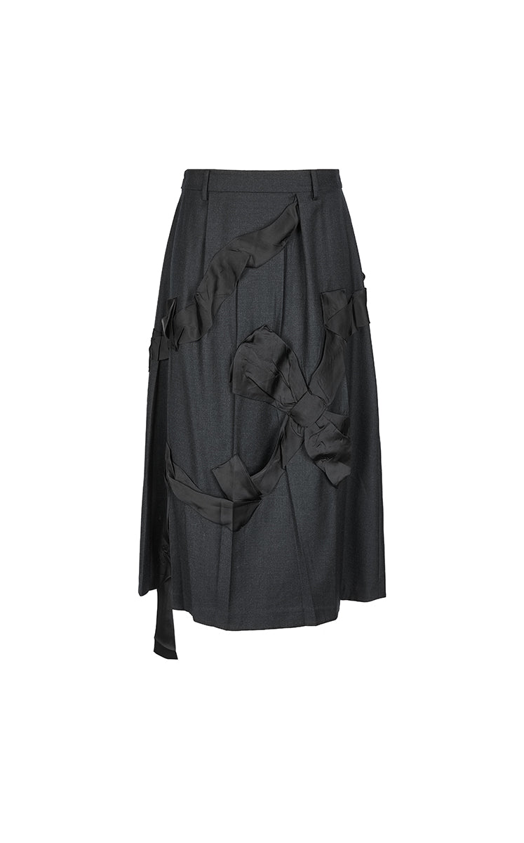 Skirt / JNBY Jacquard A-Line Mid-Length Skirt