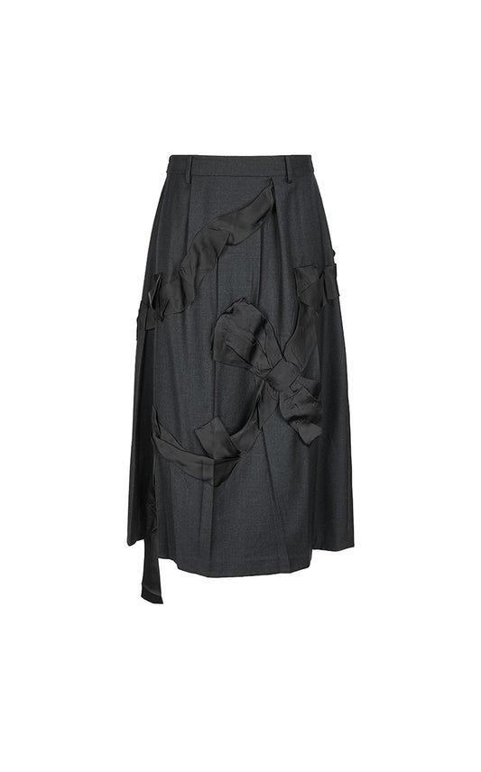 Skirt / JNBY Jacquard A-Line Mid-Length Skirt