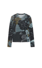 T-Shirt / JNBY Printed Slim Fit Long-Sleeve Tee