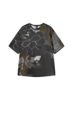 Shirt / JNBY Silk Printed Relaxed Top