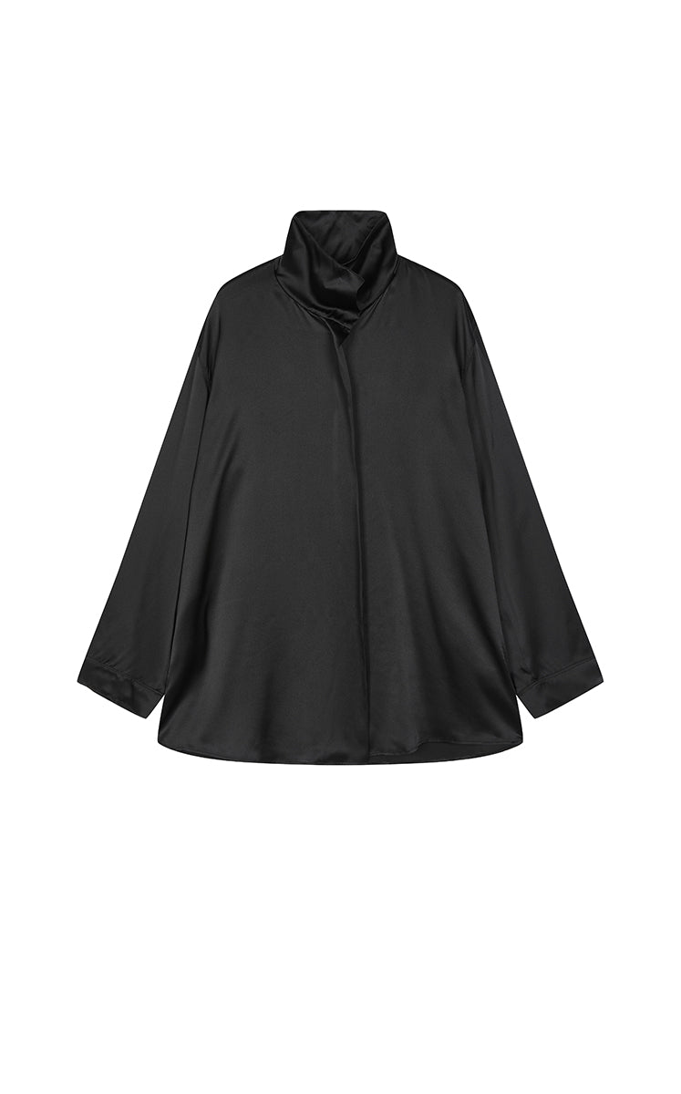 Shirt / JNBY Loose Pure Silk Long Sleeve Shirt