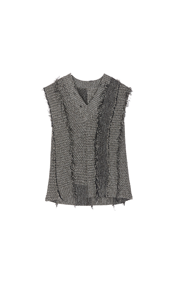 Sweater / JNBY Linen-Blend Relaxed Knit Vest